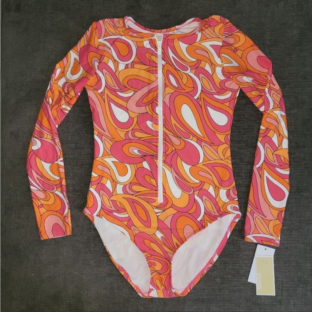 Michael Kors Rashguard Long Sleeve Swimsuit Paddle Suit